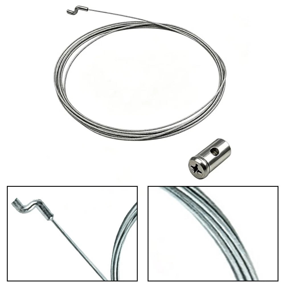 Throttle Cable for Lawn Mower 1.5m with Z End S End and Cable Holder