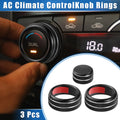A C Climate Control Knob Rings Kit for Chevrolet Corvette C6 (2005–2013)