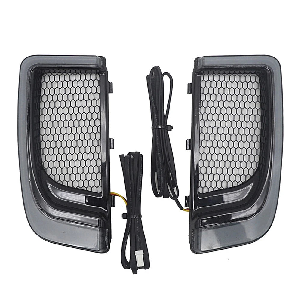 LED Turn Signal Light Fairing Lower Grills for Harley Touring (2014–2023)
