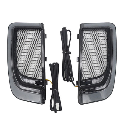 LED Turn Signal Light Fairing Lower Grills for Harley Touring (2014–2023)