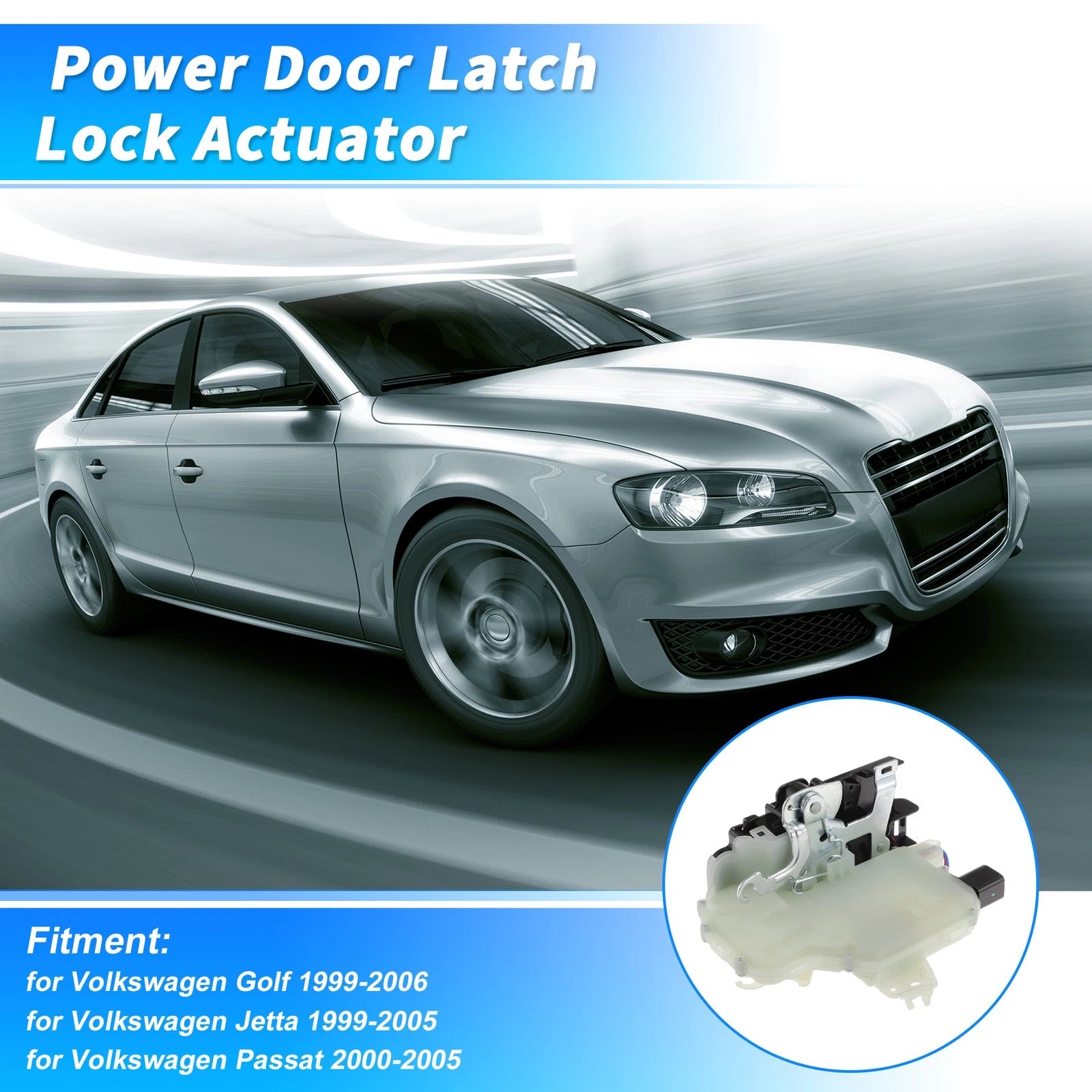 Rear Left Power Door Lock Actuator for Volkswagen Golf (1999–2006)