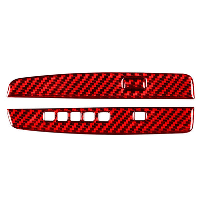 Red Carbon Fiber Gear Shift Cover Trim for Honda Accord (2013–2017) RHD