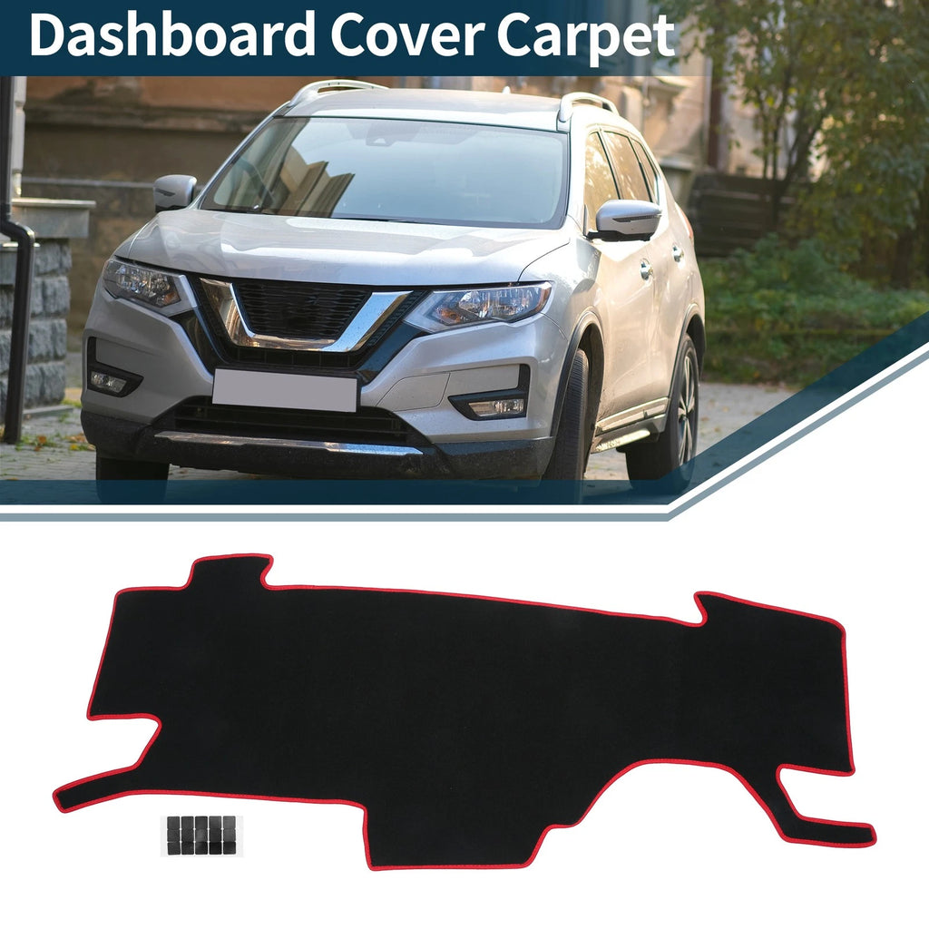 Dashboard Dash Cover Mat for Nissan Note e-Power E13 (2020–2024) Black Red Set
