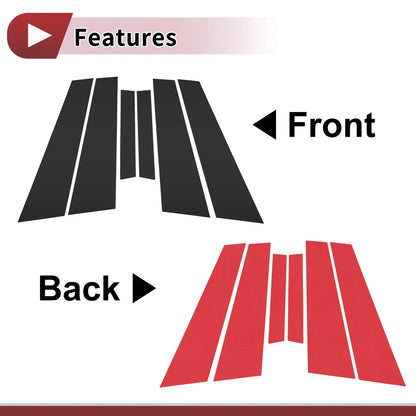 Door Pillar Window Trim for Volvo S60 (2021–2023) Black Left Right