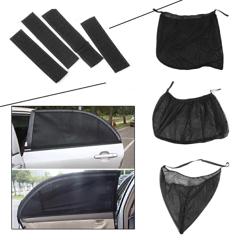2X Car Window Net Door Mesh Sun Visors for Universal Fit