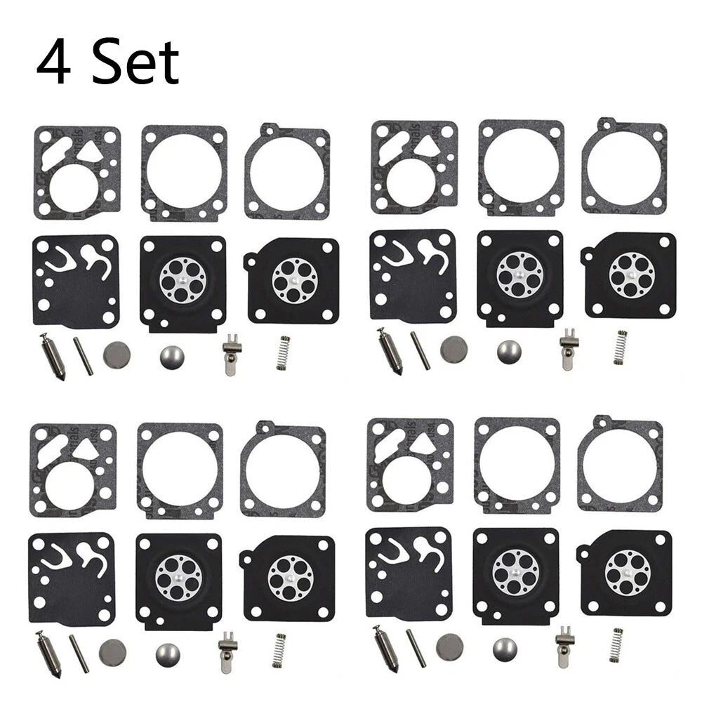 Set of 4 Carburetor Rebuild Kits for McCulloch SP40 PM 310 320 330 Zama RB-1
