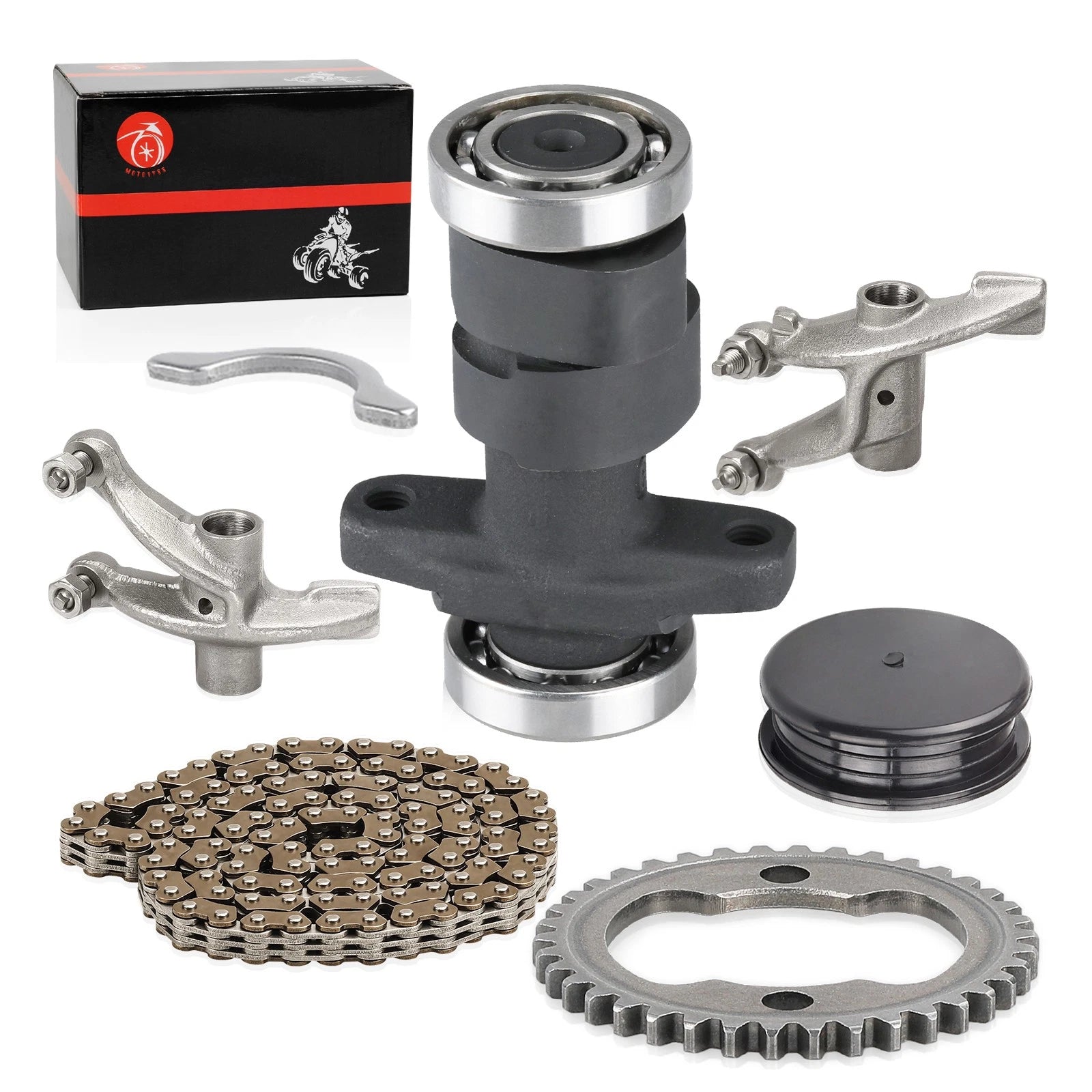 Camshaft Cam Sprocket Plate Chain Rocker Arm for Honda Sportrax TRX 300 EX (1993–2008)