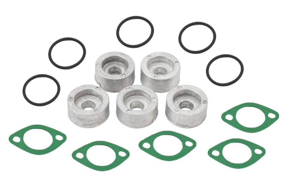Set of 5 Anodes for Suzuki Outboard Motor (55321-87J00, 09280-22019, 11265-87E10)