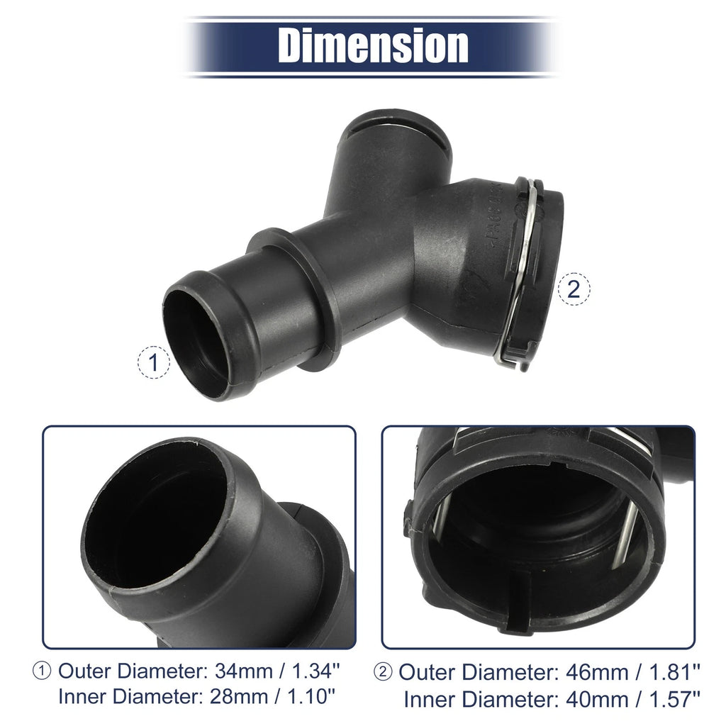Radiator Coolant Hose Flange Replacement for Audi A3 3.2L Quattro (2008–2013)