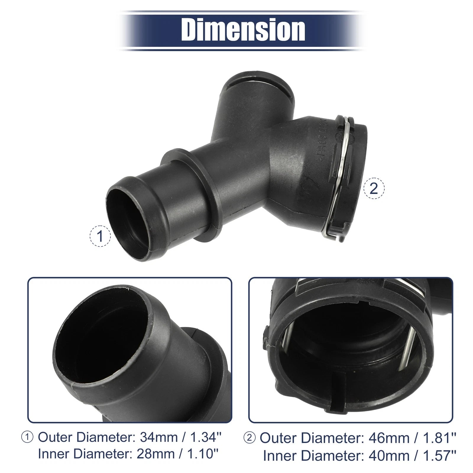 Radiator Coolant Hose Flange Replacement for Audi A3 3.2L Quattro (2008–2013)