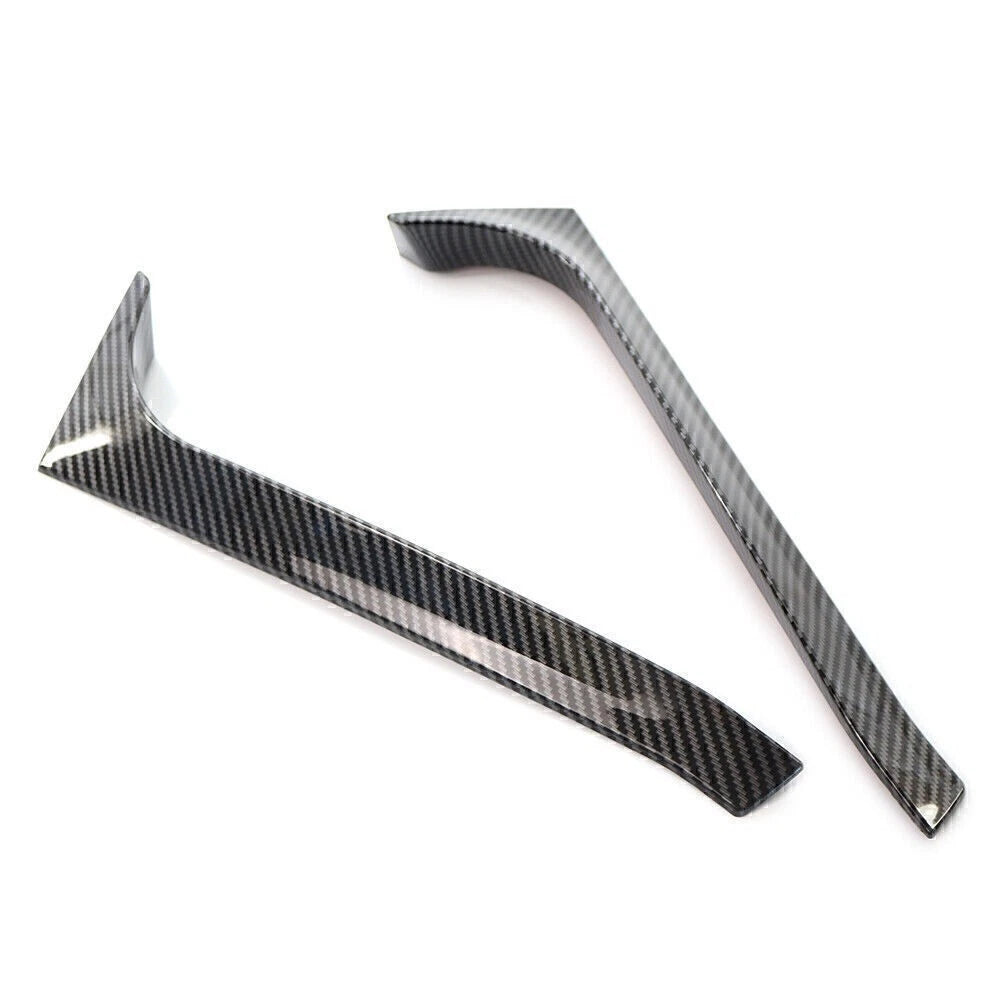 2X Rear Window Side Spoiler Canard Splitter Trim for VW Golf 6 (2009–2013)