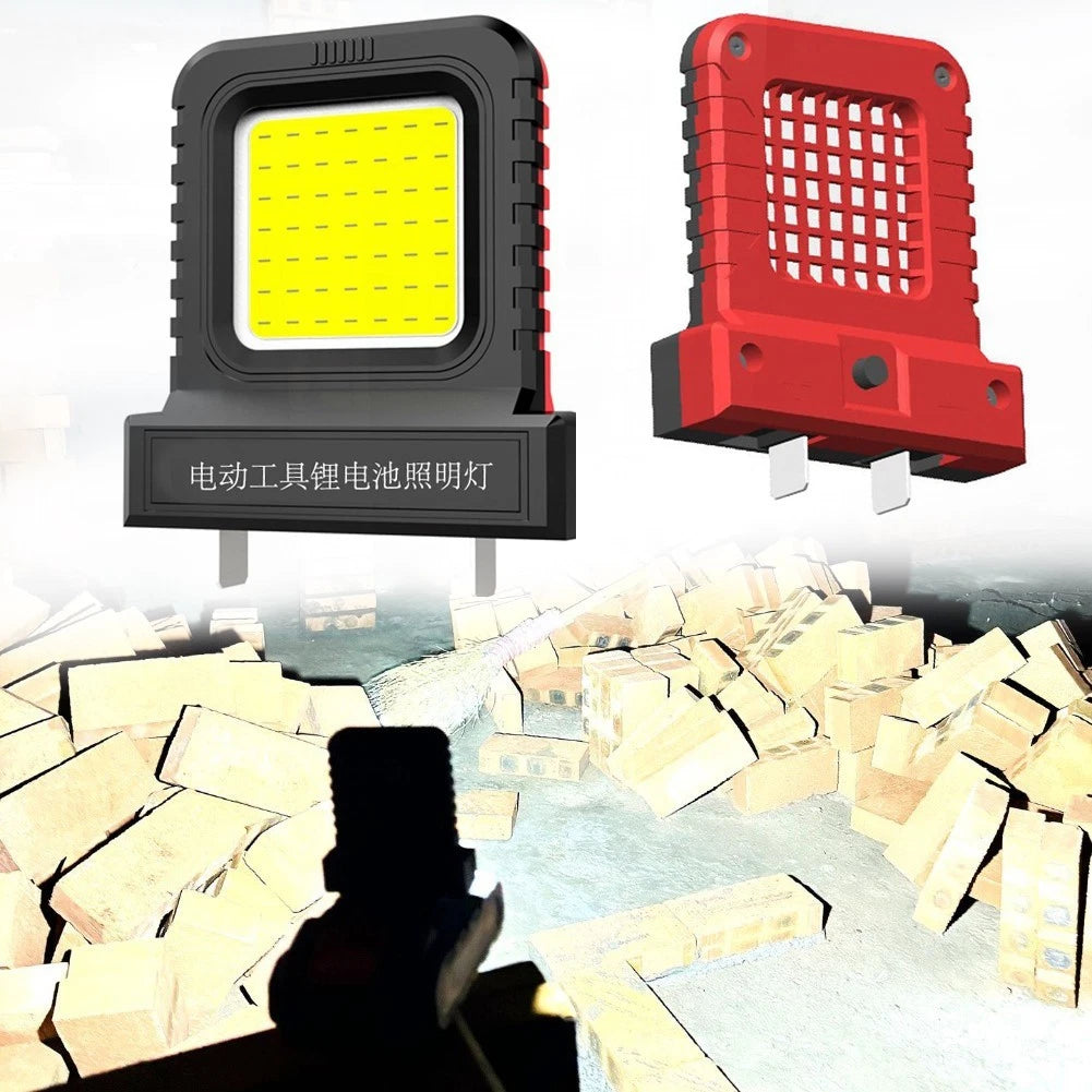 Camping Lantern Top-mounted Metal Contacts for 20V/21V Batteries