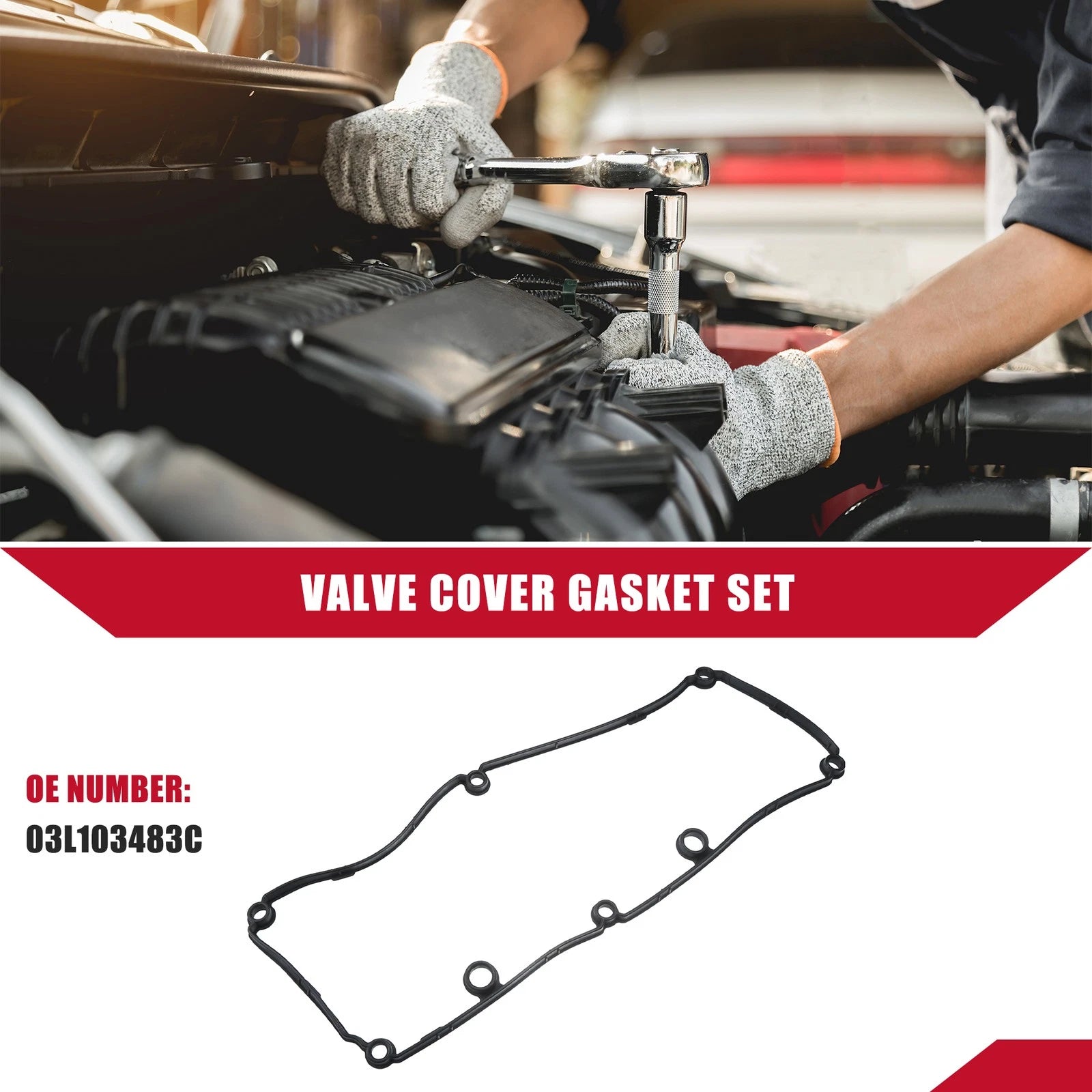 Cylinder Head Valve Cover Gaskets for Volkswagen Passat (2012–2014)