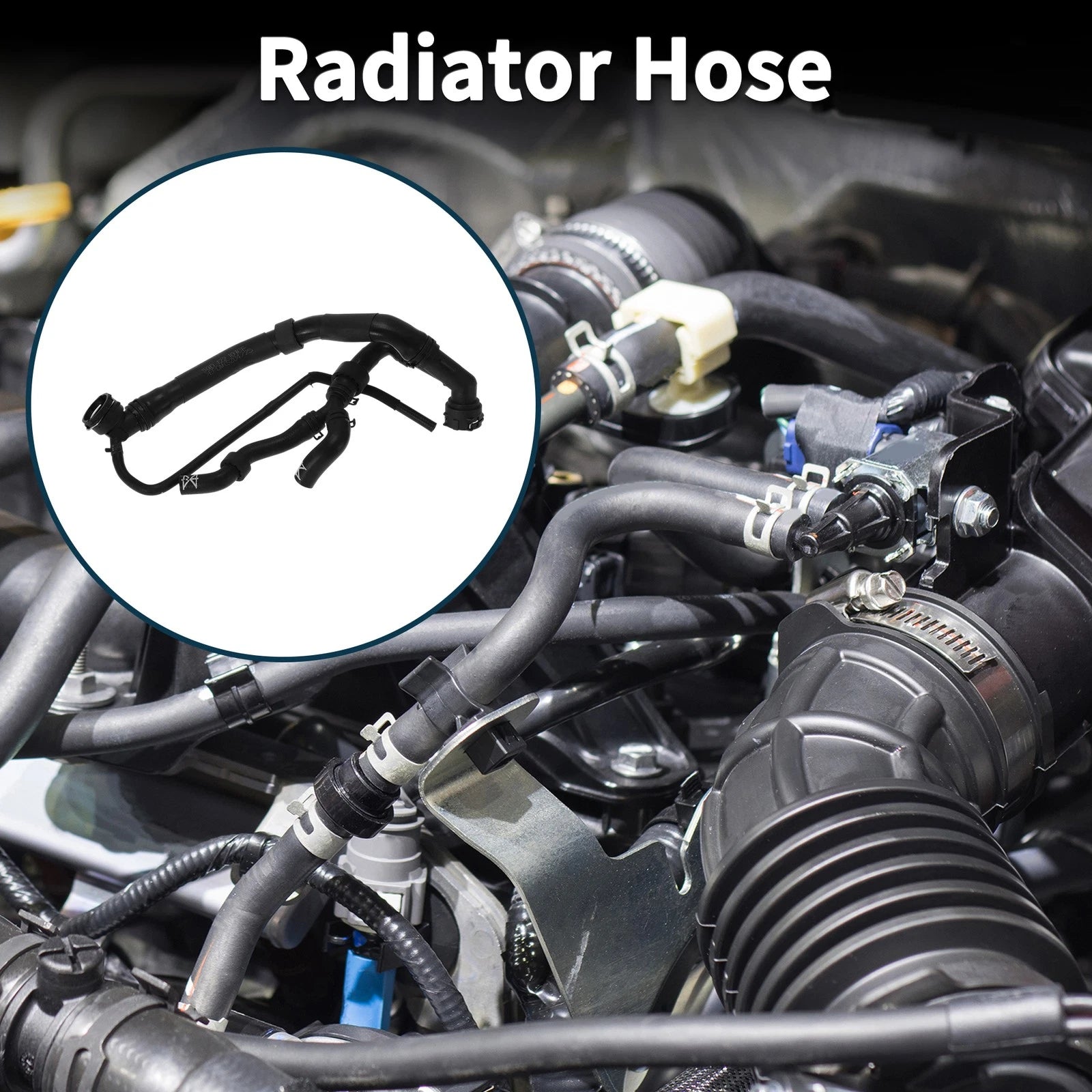 Radiator Hose Replacement Rubber Water Pipe for Audi A3 1.8 (2015–2017)