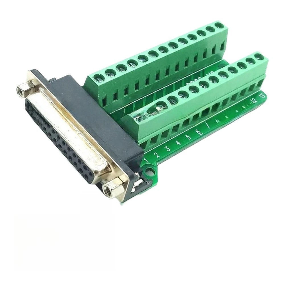 Terminal Block Adapter for DB25 Female Connector 25 Pin