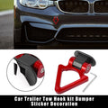 Tow Hook Decor Sticker Set Red Triangle for Universal Cars and Trucks (Any)