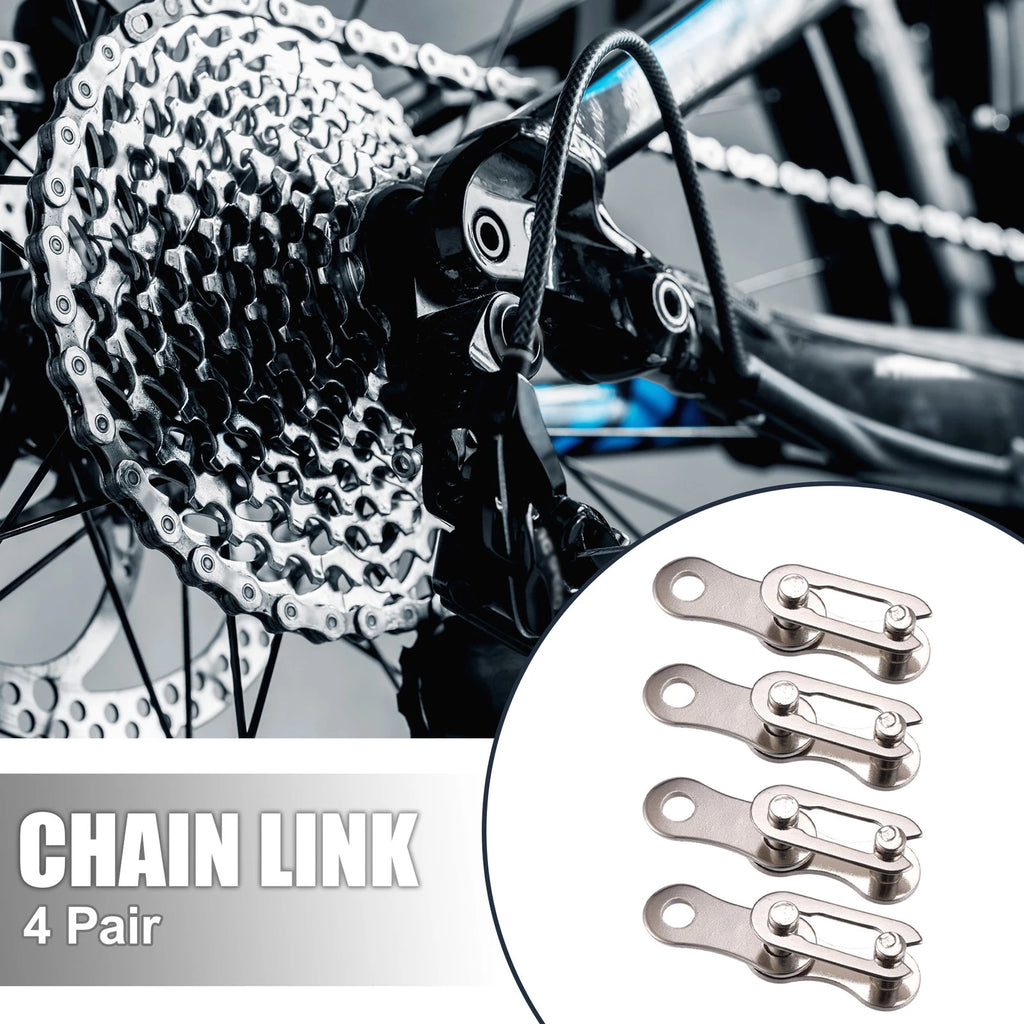 Chain Master Link Connectors Single Speed Silver Tone Pair for Bike (1)