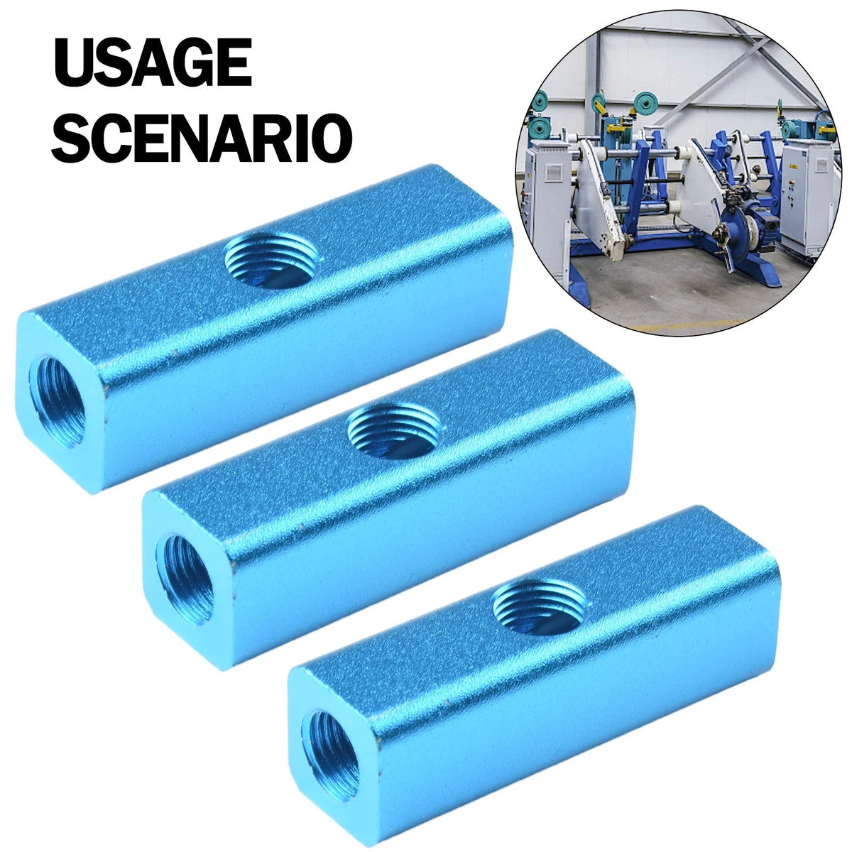 3X 5 Port Hose Inline Manifold Block Splitter for Pneumatic Compressor