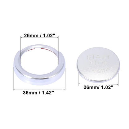 Start Stop Button Cap with Ring Kit for BMW 1 2 3 4 Series X1 X2 Silver (2008–2022)