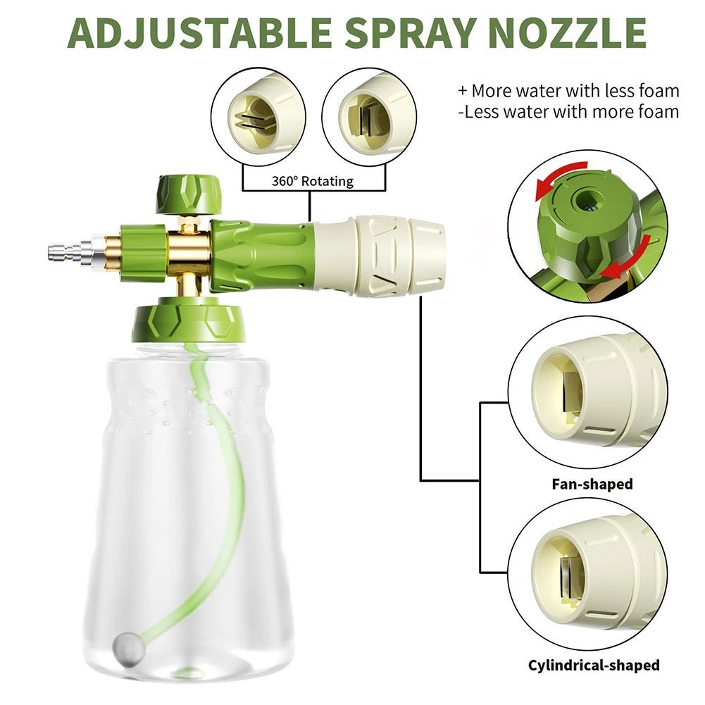 1000ml Foam Spray Bottle for Car Wash and Cleaning Tasks