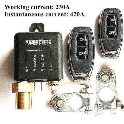 Wireless Remote 12V Car Battery Disconnector Relay Kill Switch