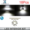 18pcs Interior LED Light Kit Canbus White for BMW 5 Series E60 E61 (2004–2010)