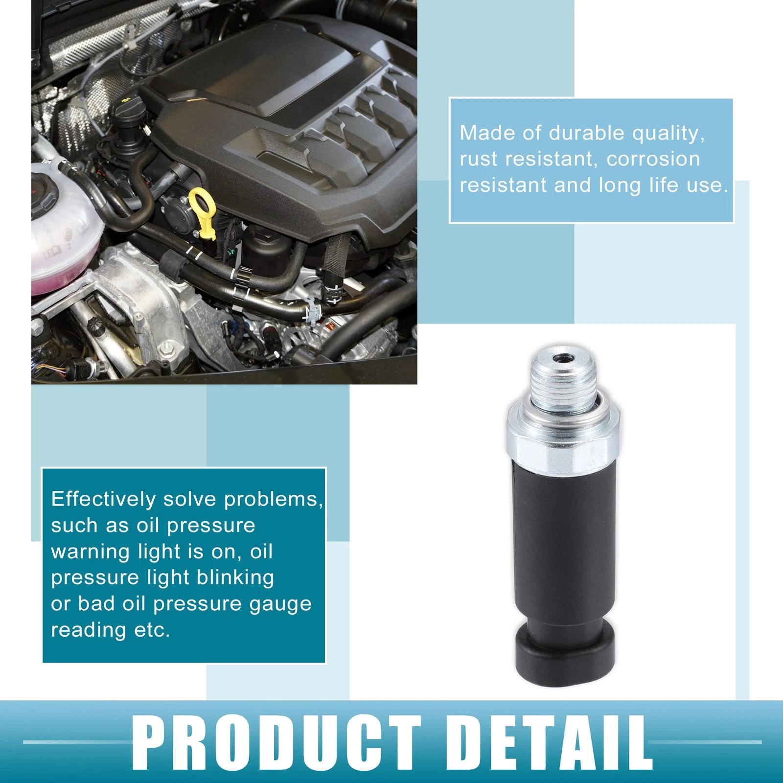 Oil Pressure Sensor Switch Replacement for Chevrolet Tahoe (1998–2000)