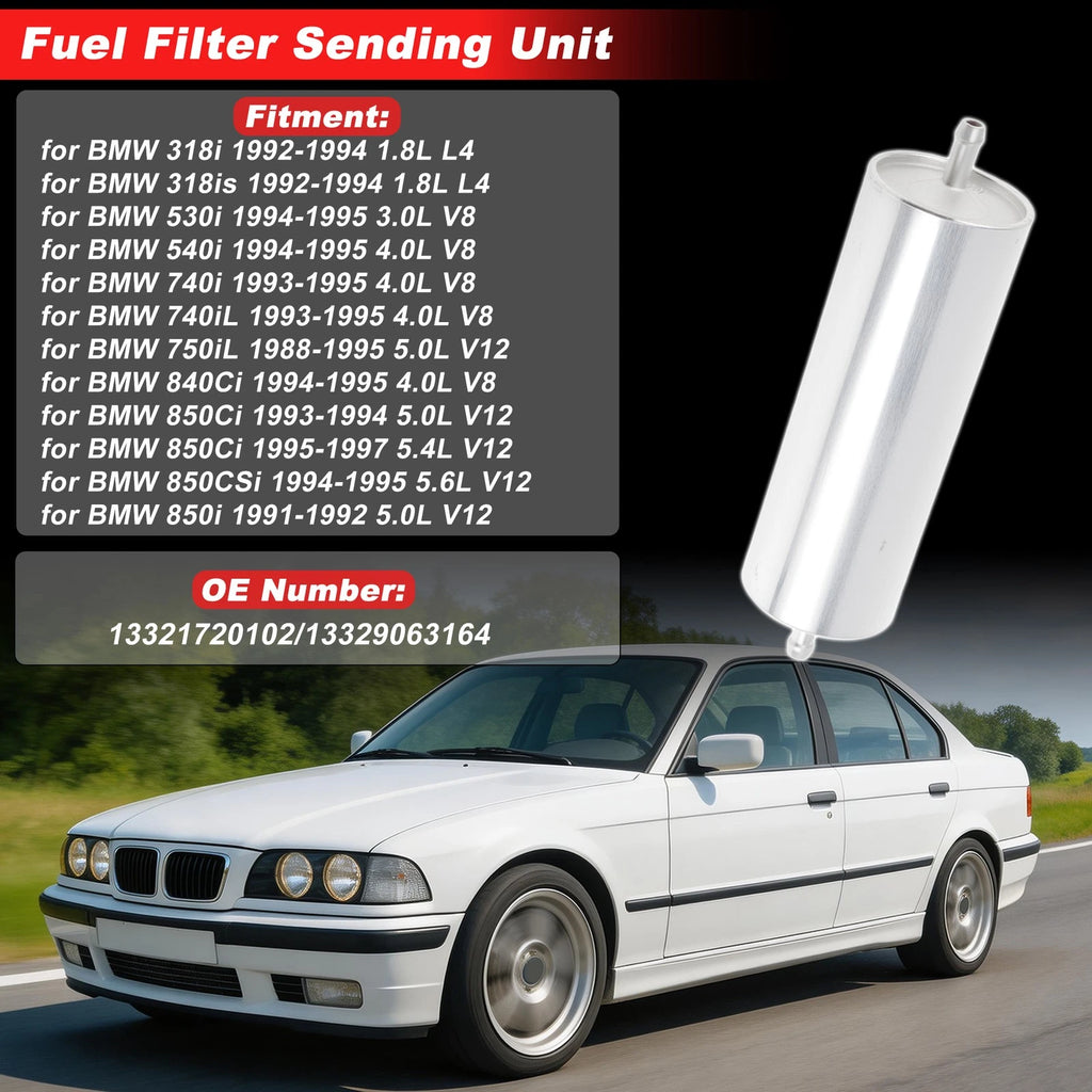 Fuel Filter Assembly OEM Replacement for BMW 318i (1992–1994) 1.8L L4