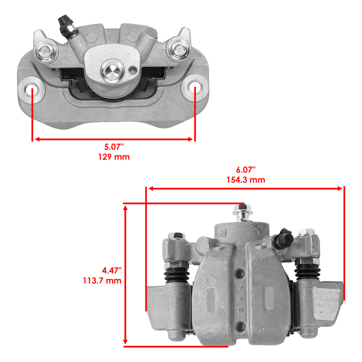 Rear Left Brake Caliper and Rotor Replacement for Honda Pioneer 1000 (2016–2025)