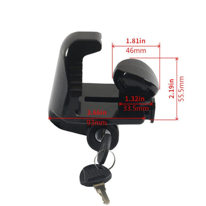 Trailer Hook Lock With Key Fits For 178 2516 And 2 Inch Ball Hook Connectors