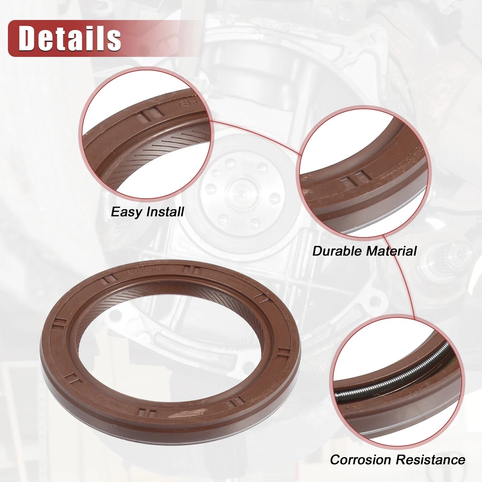 Engine Crankshaft Seal Set Replacement for Lexus GS 300 IS 300 (2001–2005)