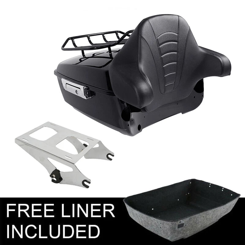 Backrest Pad Mount Rack for Harley Touring (2014–2026)