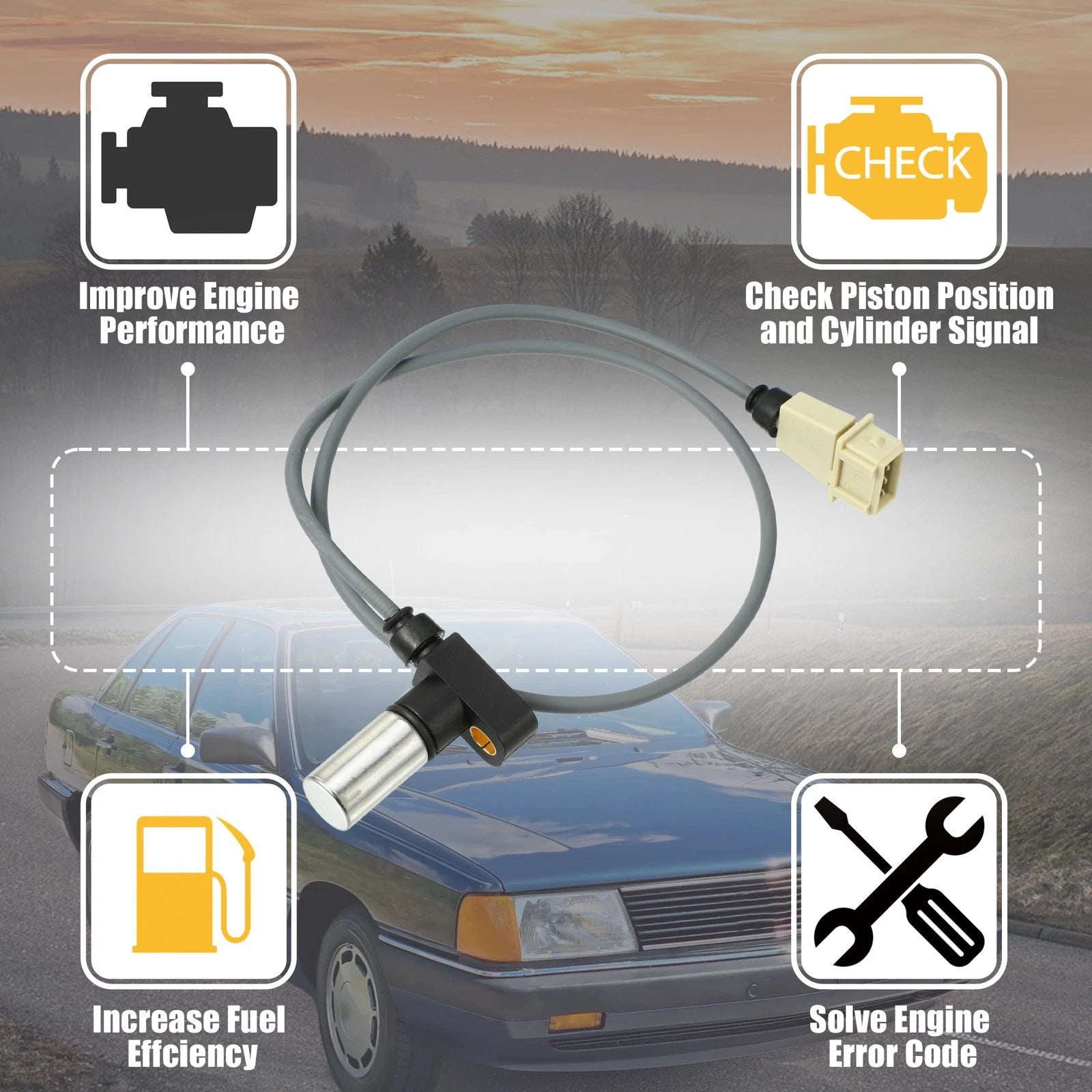 Crankshaft Position Sensor Replacement for Audi 5000 (1985–1988)