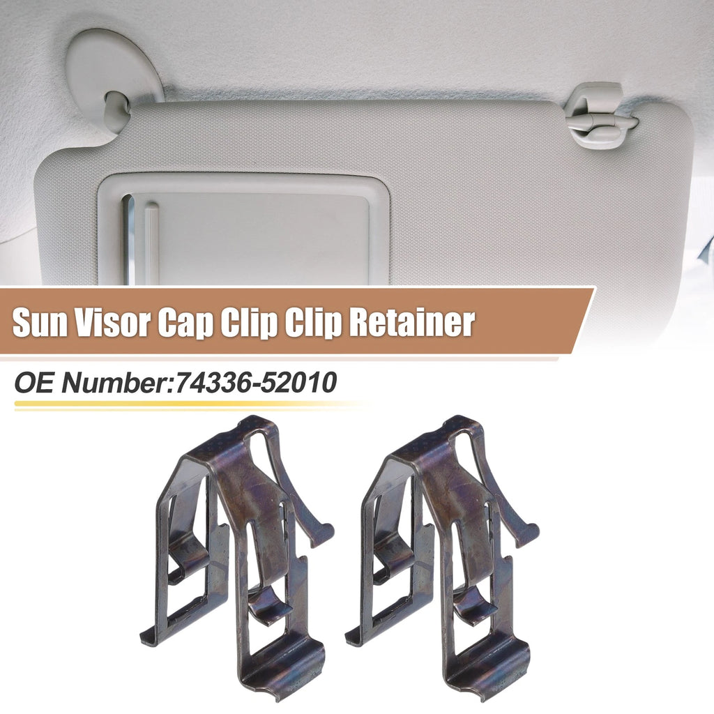 Sun Visor Clip Retainer Replacement 2pcs for Toyota Hilux (2005–2015)
