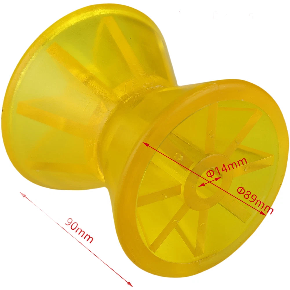 Yellow PVC Bow Roller Support for Boat Trailers (Fits Yacht Motorboat Dinghy)