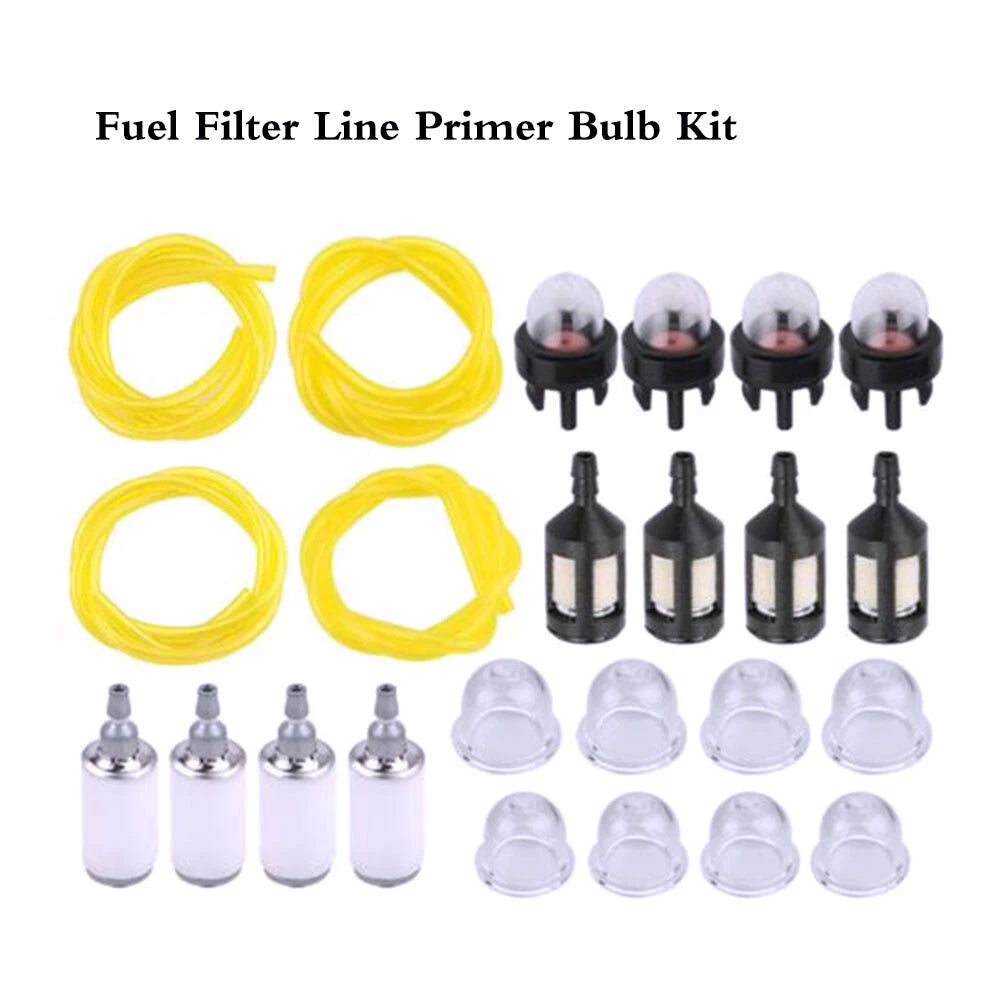 Fuel Filter Fuel Line Primer Bulb Kit for Craftsman Trimmer Chainsaw (530095646)