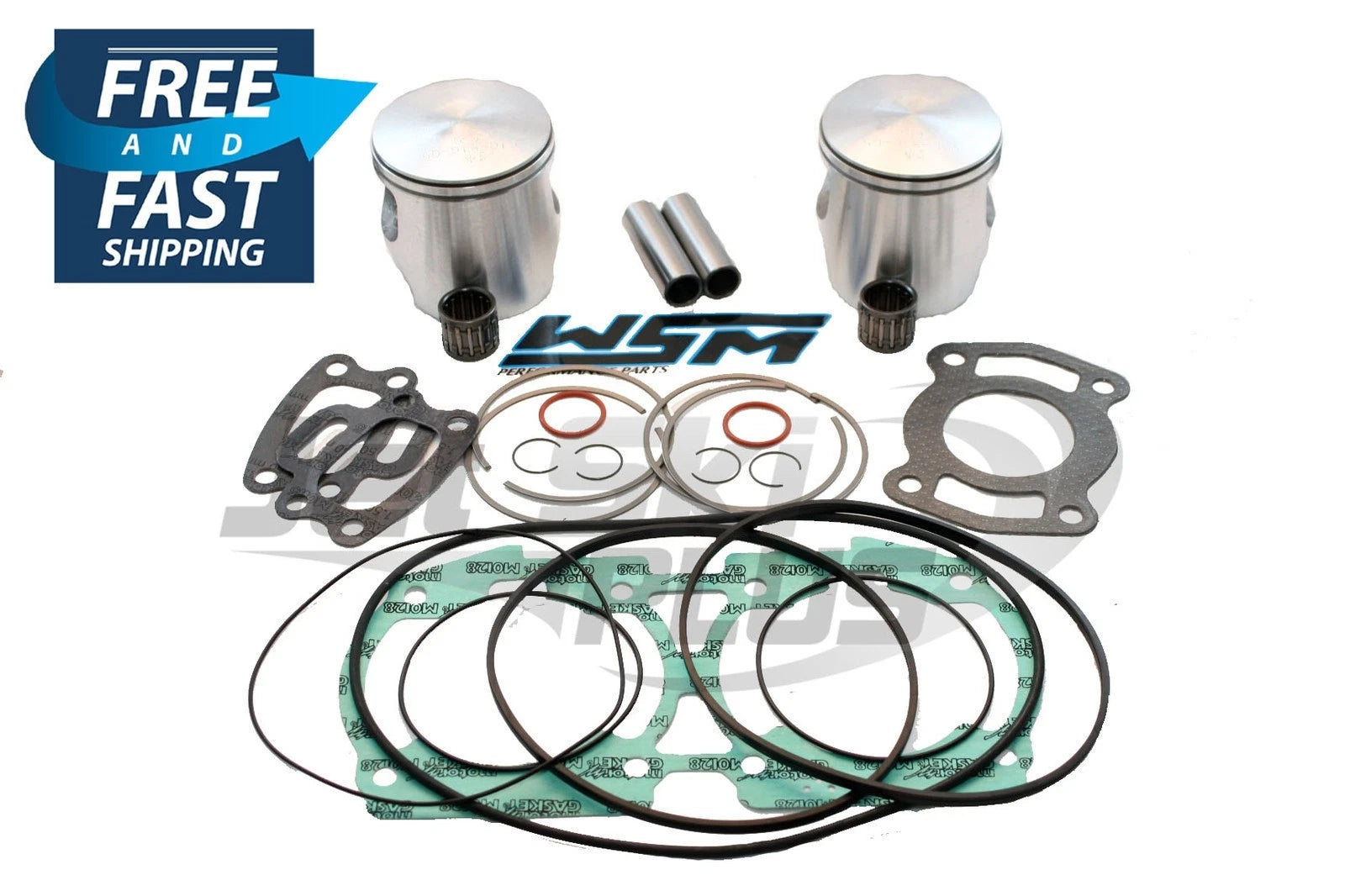 Top End Piston Rebuild Kit .25mm for SeaDoo 650 WHT