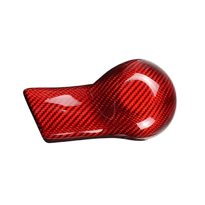 2X Carbon Fiber Shift Knob Cover Shell for Chevrolet Camaro (2010–2015) Red