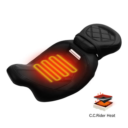 Heated Rider & Passenger Seat for Harley Touring Electra Glide (2009–2024)