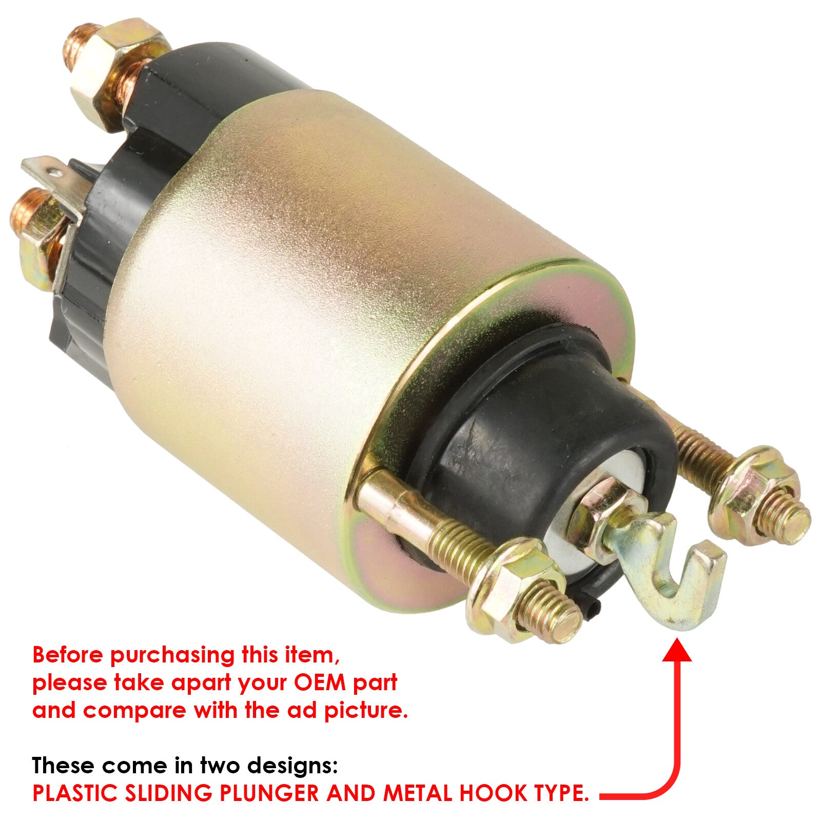 Starter Solenoid Replacement for Kubota Tractor G1800 G1900 B4200Dt (2005–2016)
