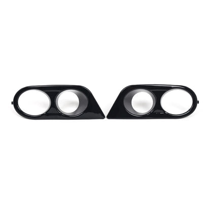 2X Glossy Black Front Fog Light Cover Grille for BMW E46 M3 (2001–2006)