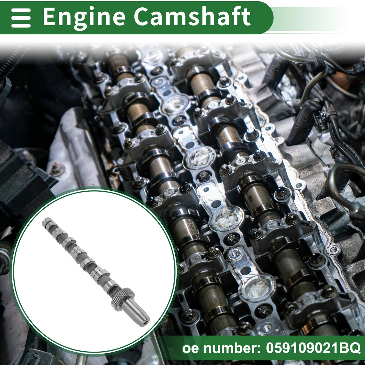 Intake Engine Camshaft for Audi A6 (1997–2005) No. 059109021BQ 1 Pc