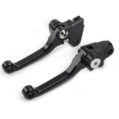 Black Pivot Brake Clutch Levers for Kawasaki KX250F KX450F (2004–2023)