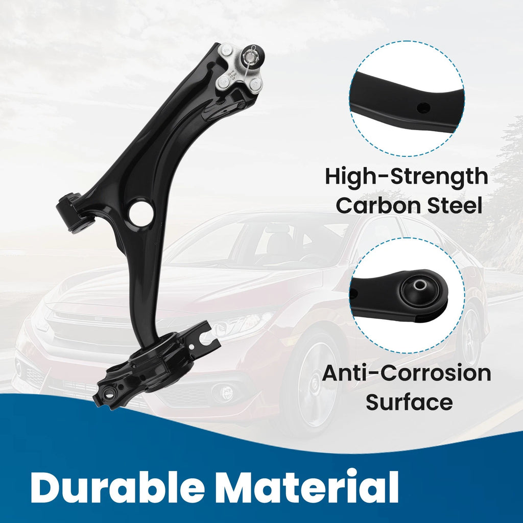 Front Right Lower Control Arm w/ Ball Joint for Honda Civic (2016–2021)