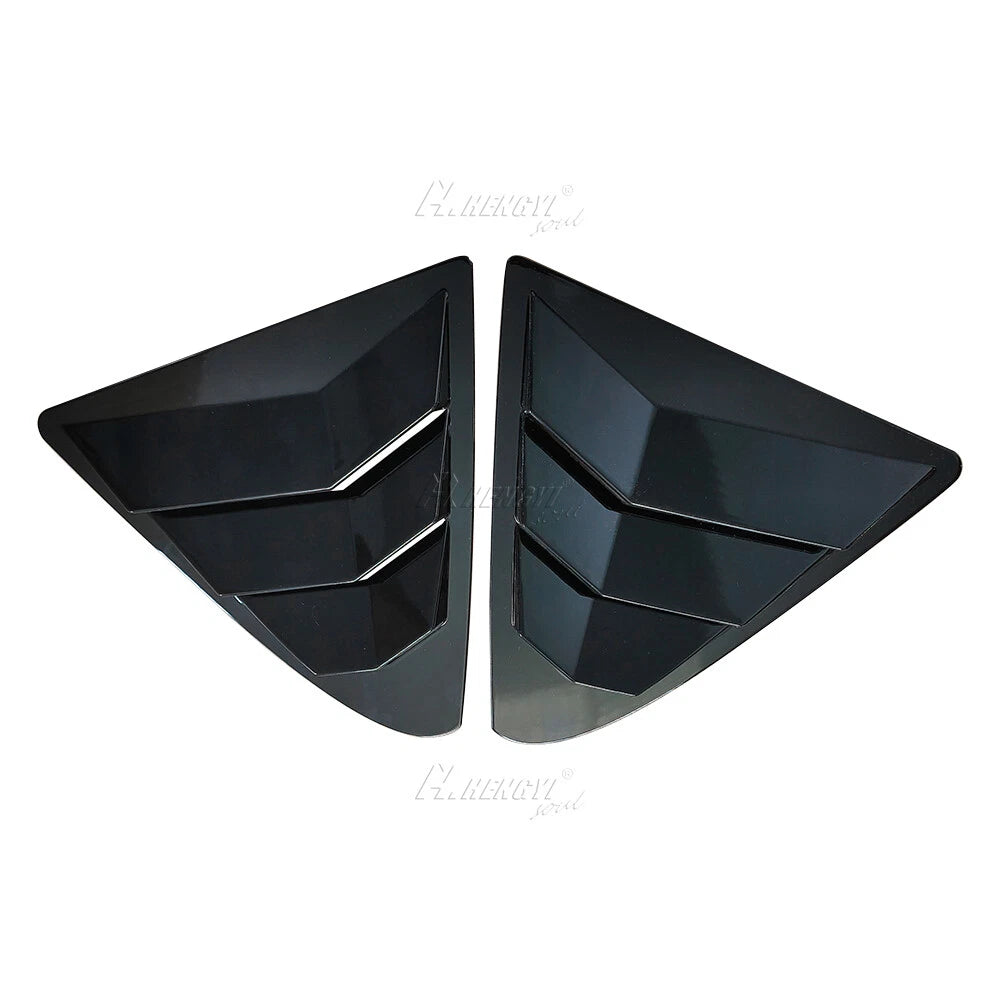Gloss Black Side Window Louver Shutter Cover Trim for Lexus IS (2013–2020)