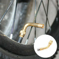 1Pc 90 Degree Brass Tyre Valve Stem Extension Adapter for Car