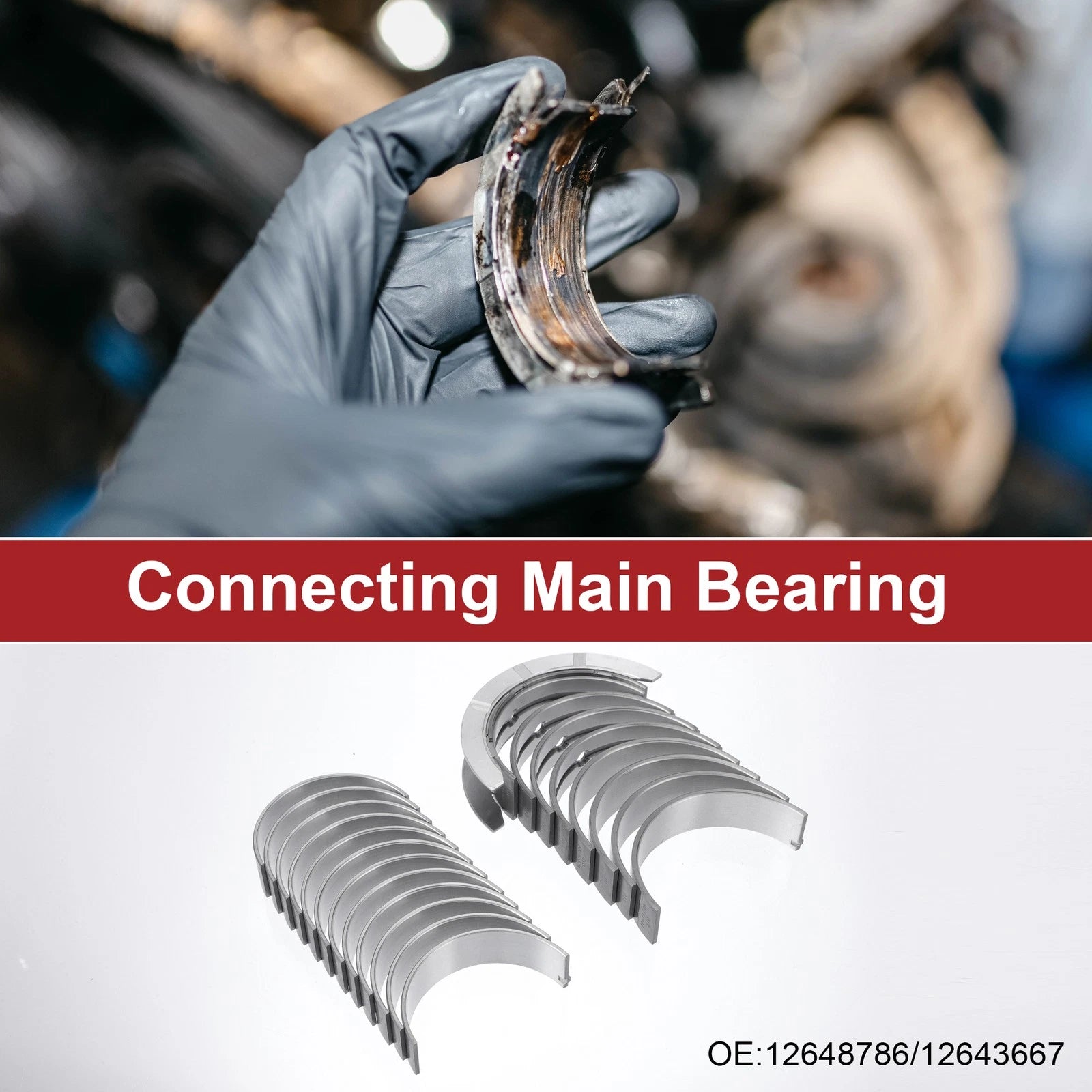 Engine Main and Connecting Rod Bearing Kit for Chevrolet Caprice (1966–1976)