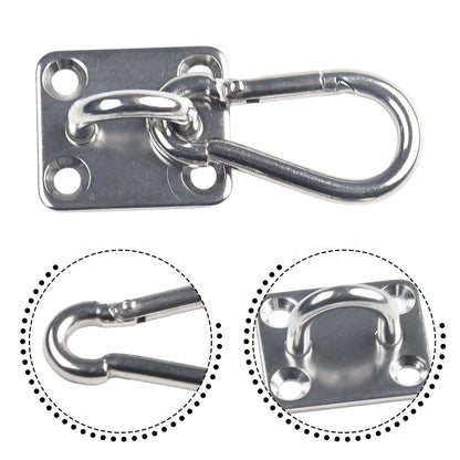 Set of 2 Stainless Heavy Duty Ceiling Hanging Hooks for Swing Chair