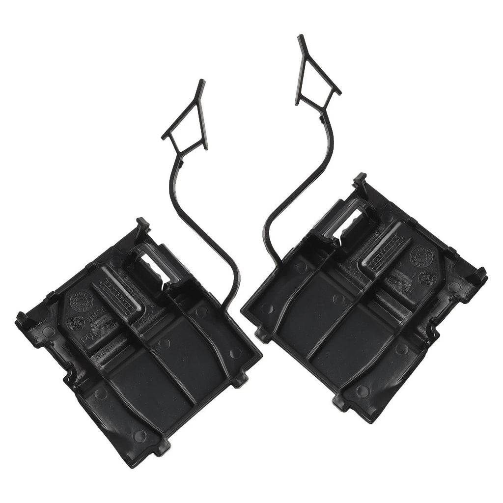 Front Bumper Tow Hook Eye Cover Cap for - Black Plastic Pair