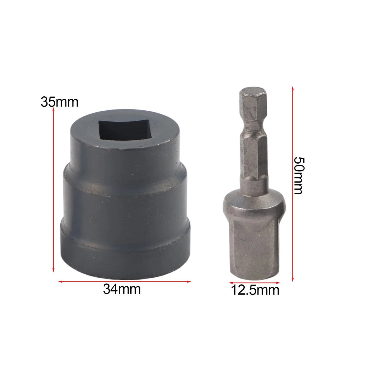 Drill Socket Adapter for Scissor Jack Heavy Duty Attachment
